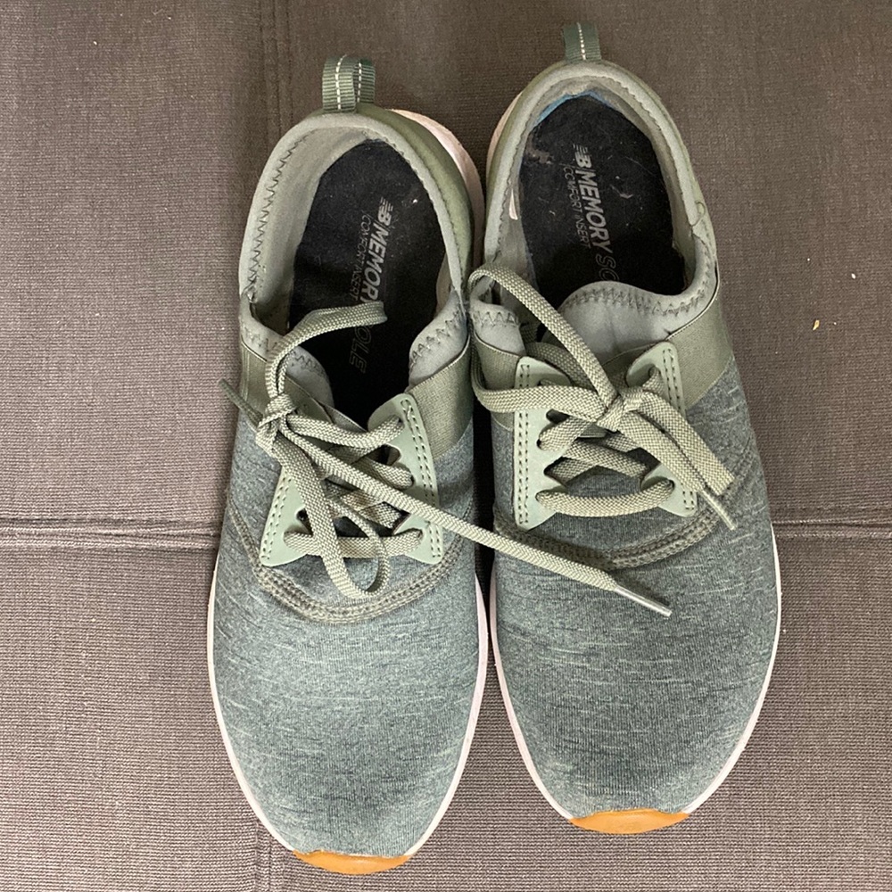 New Balance slip on tennis shoes. Worn 2x size 8.5.